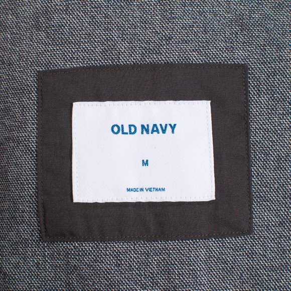 NWT Old Navy Men's Casual Blazer M Gray Cotton Spandex Patch Pockets - Picture 5 of 8